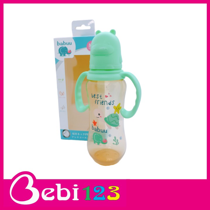 Bình sữa nắp hình thú Babuu Nhật Bản 120ml và 240ml cho bé