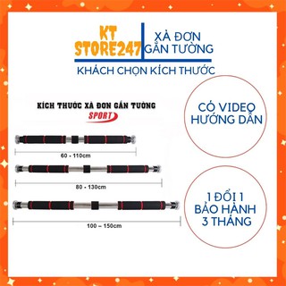 Xà Đơn Treo Tường hoặc Xà Đơn Gắn Cửa đỏ đen 2020 [GIAO 2H]