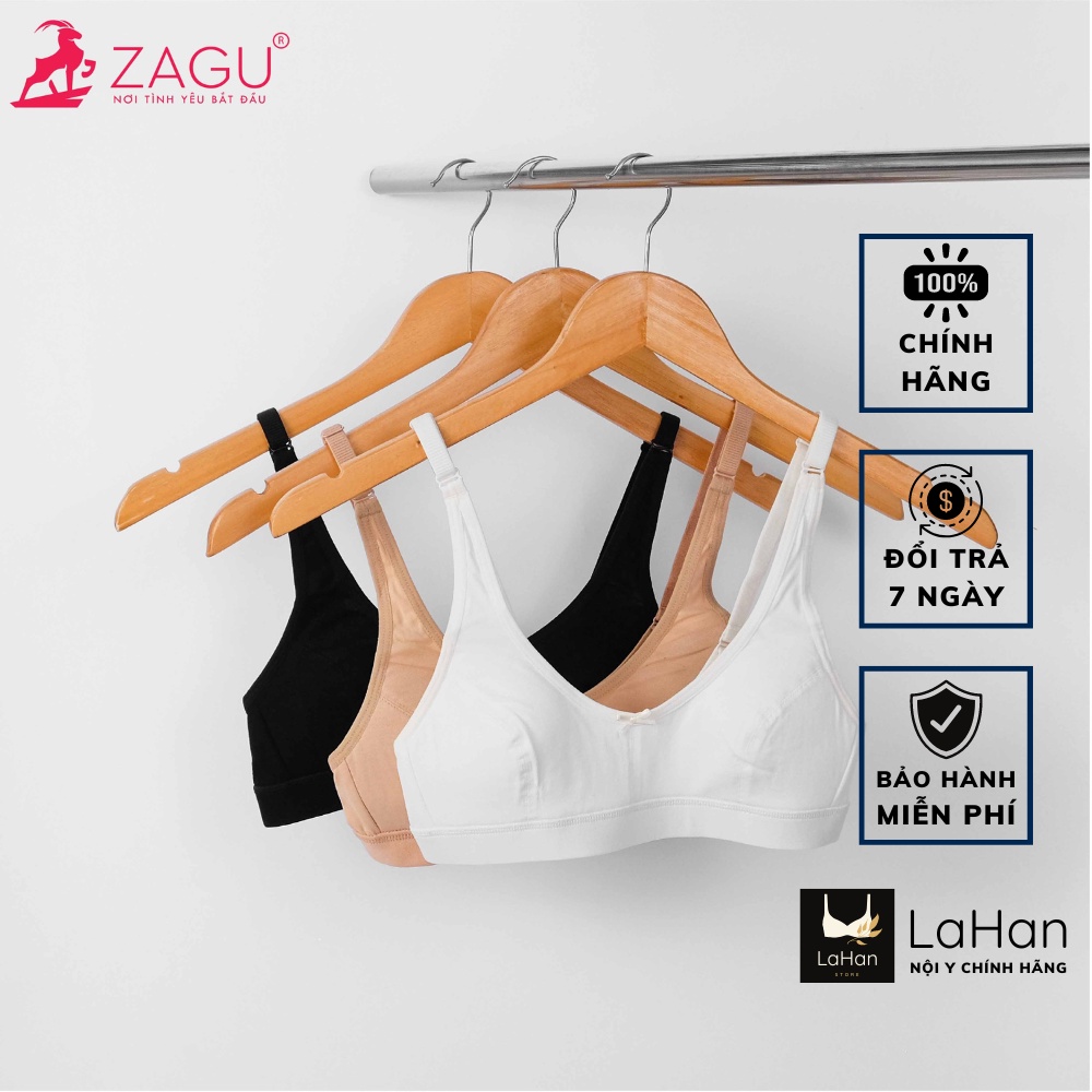 Áo lá bé gái ZAGU 1806 cotton cao cấp mút mỏng khóa cài sau giúp bé quen dần với việc mặc áo ngực