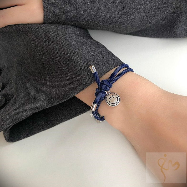 Vòng Đeo Tay Hình Mặt Cười Xinh Xắn Dành Cho Cặp Đôi