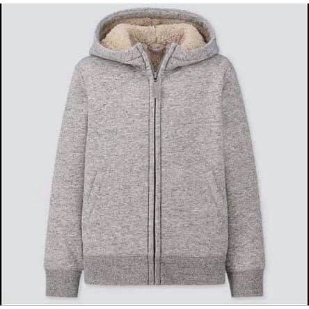 Áo nỉ lót lông cừu uniqlo kid