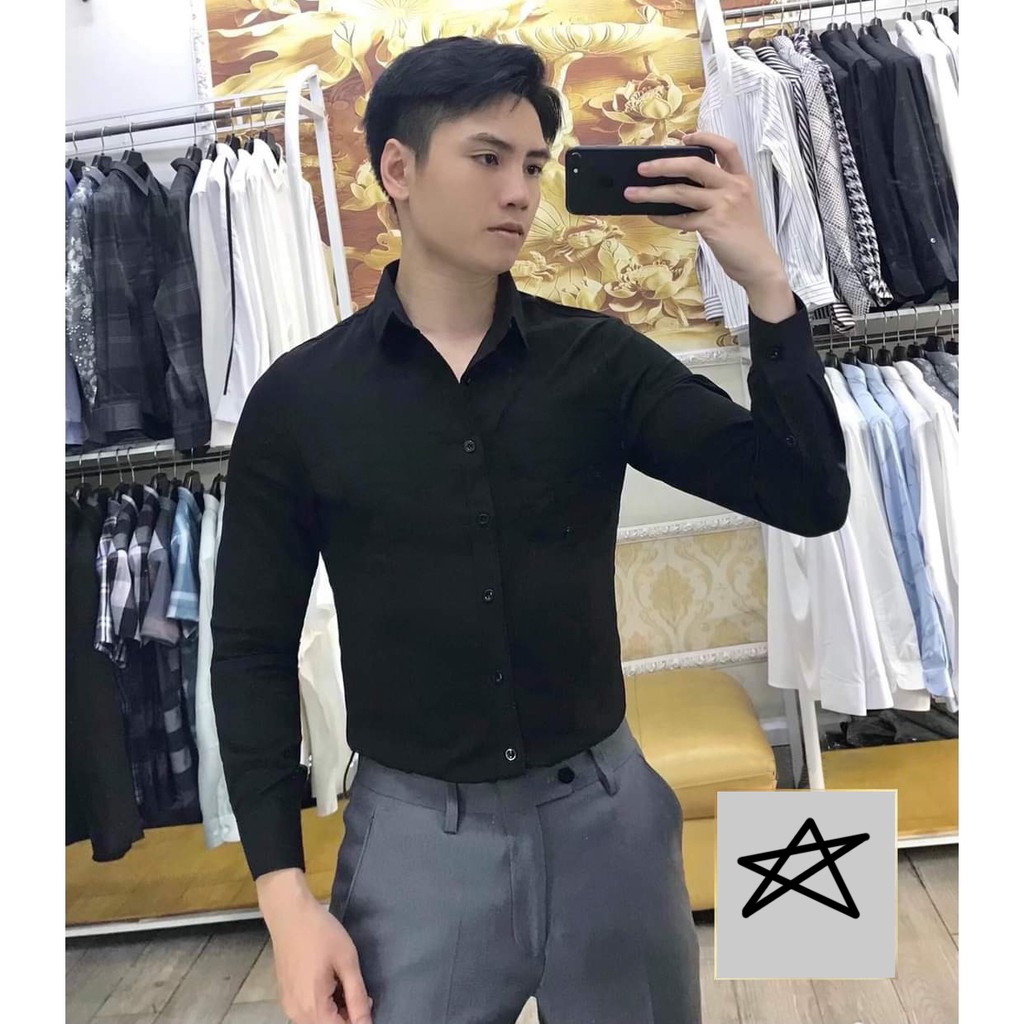 Áo Sơ Mi Nam Dài Tay Body Chuẩn Dáng Nhiều Màu THOITRANG24H