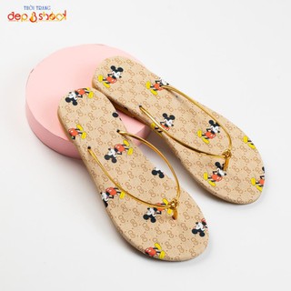 Dép kẹp nữ quai dây thời trang hình Micky Hot trend có size lớn 42 43