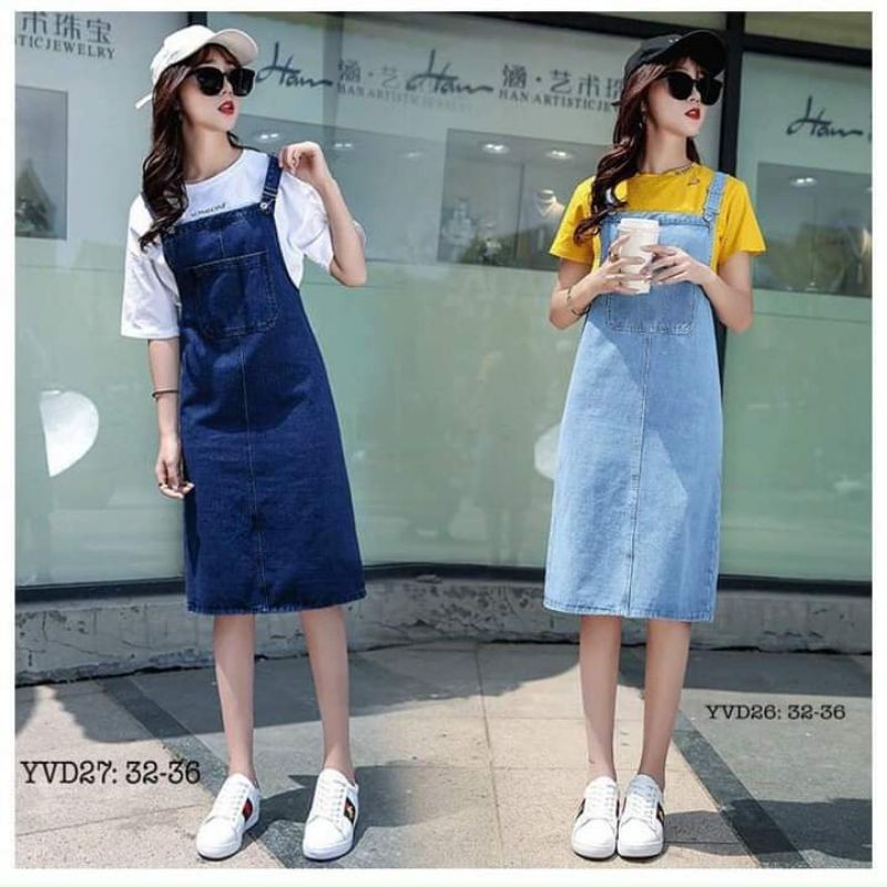 Yếm Váy Jean Cực Xinh [Bigsize 60-90kg] | BigBuy360 - bigbuy360.vn