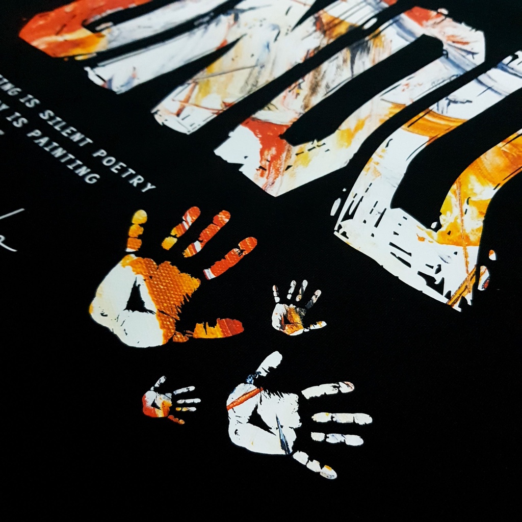 Áo Thun Unisex Undo Painting Màu Đen 100% Cotton - Local Brand Chính Hãng