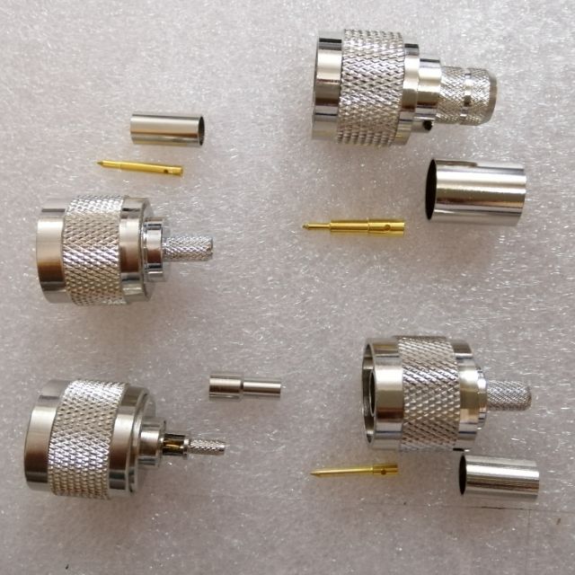 Đầu jack N Male đực kim thẳng dùng cho cáp đồng trục rg174 rg316 rg58 rg59 rg142 rg213 rg400 RG402 v.v.