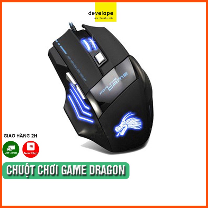 Chuột chơi game có dây MN79, chuột gaming mouse 3200DPI Chơi Game Thiết Kế Design giá rẻ
