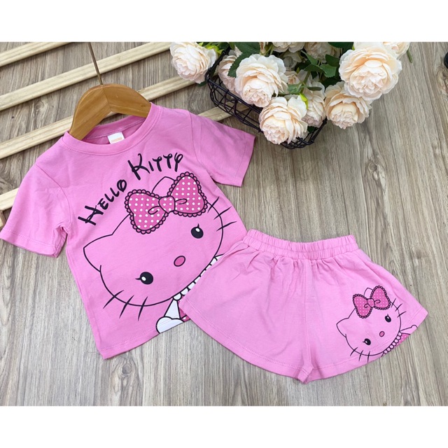 Đồ bộ cho bé gái, quần giả váy,  Set váy siêu xinh 9-23Kg TomKids