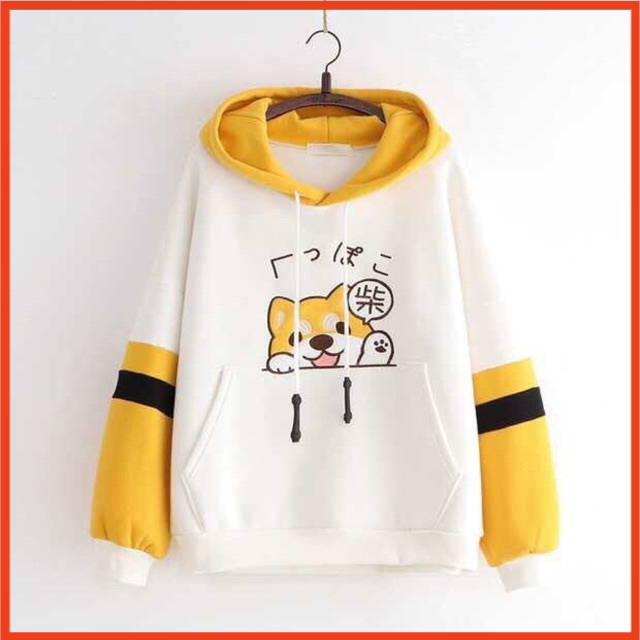 ÁO HOODIE ❤️FREESHIP❤️ áo khoác hoodie NỮ  ( CÚN DỂ THƯƠNG ) VẢI NỈ NHIỀU MÀU - AO HOODIE FREE SIZE DƯỚI 60KG | BigBuy360 - bigbuy360.vn