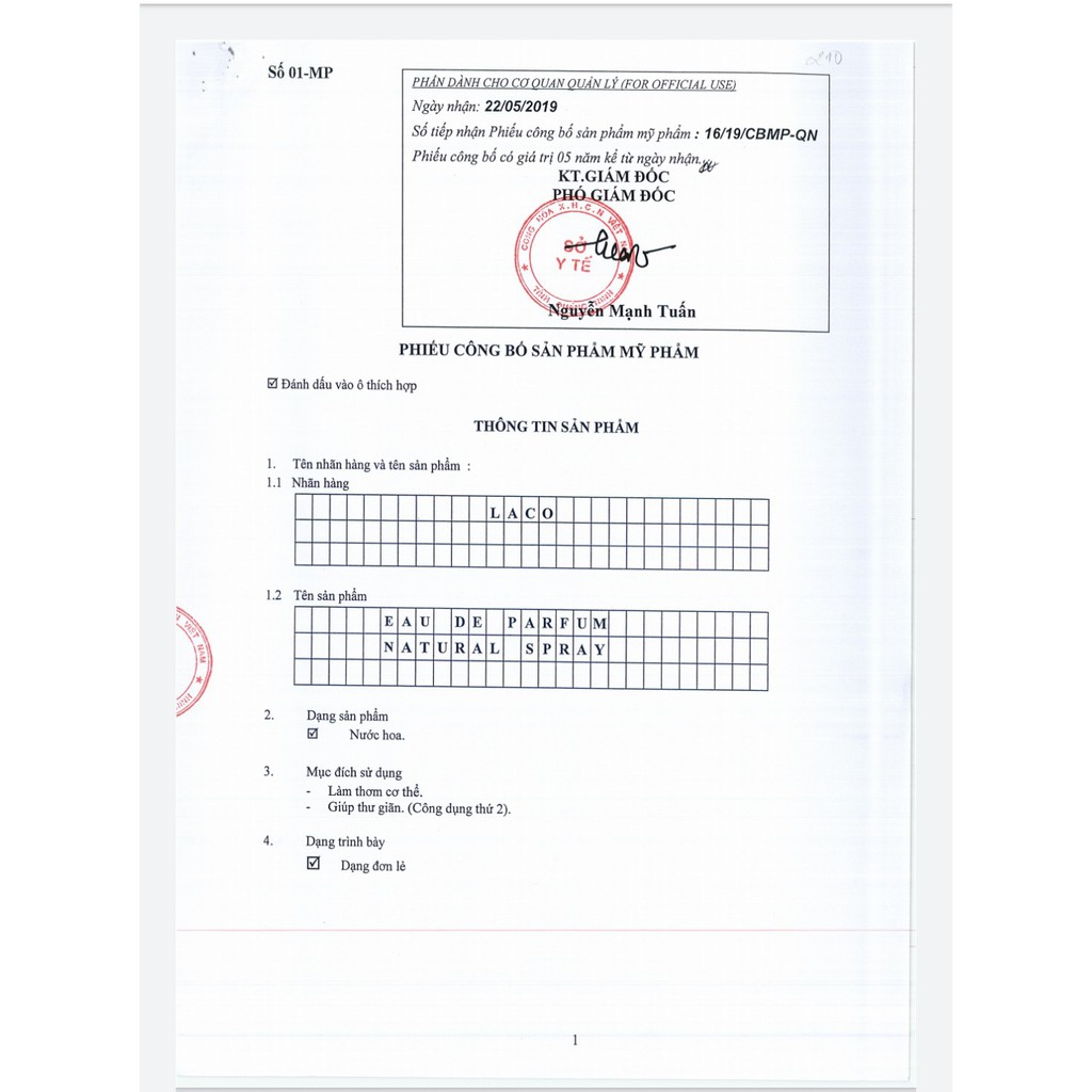 [SALE SỐC] NƯỚC HOA CHÍNH HÃNG LACO EAU DE PARUM giúp Nàng Tự Tin Quyến Rũ | BigBuy360 - bigbuy360.vn