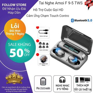 TAI NGHE AMOI F95 TAI NGHE BLUETOOTH SẢN PHẨM CÔNG NGHỆ 4.0 CHIP XỬ LÝ 5.0 CHÔNG NƯỚC IPX5 CHỐNG ỒN TAI NGHE F95