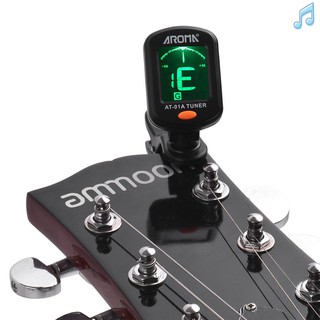 Bộ Điều Chỉnh Có Kẹp Aroma At-01A Màn Hình Lcd Cho Đàn Guitar Bass Ukulele Violin