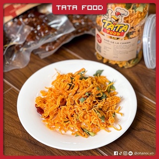 Khô gà lá chanh xé giòn cay 250g TATA Food đồ ăn vặt Hà Nội GLC250