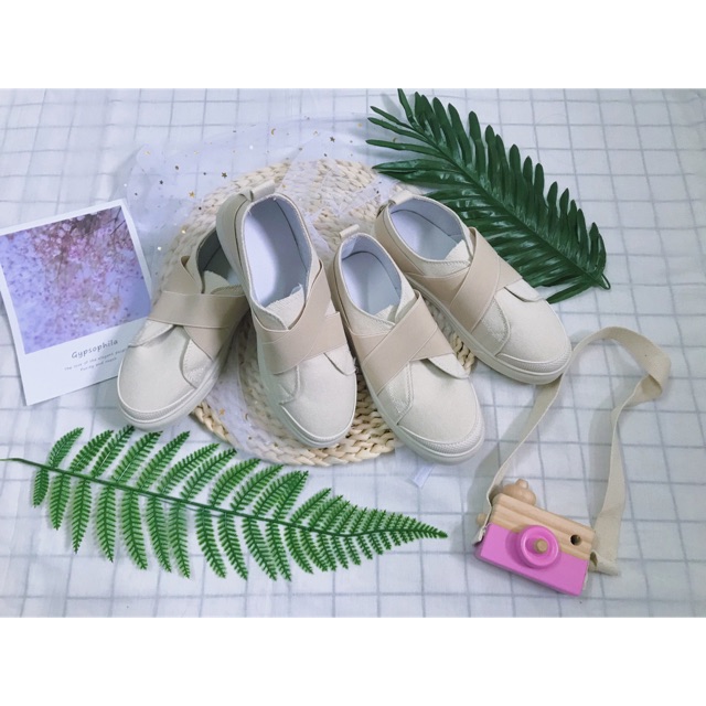 Giày lười bo chun