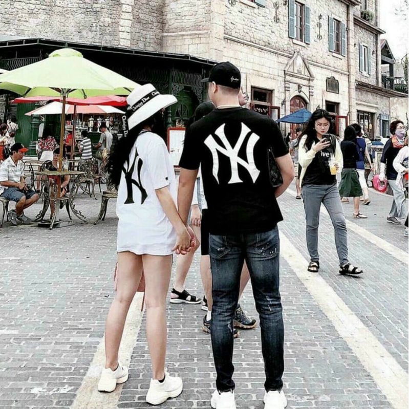 áo thun tay lỡ unisex N.Y - áo phông - áo cặp đôi
