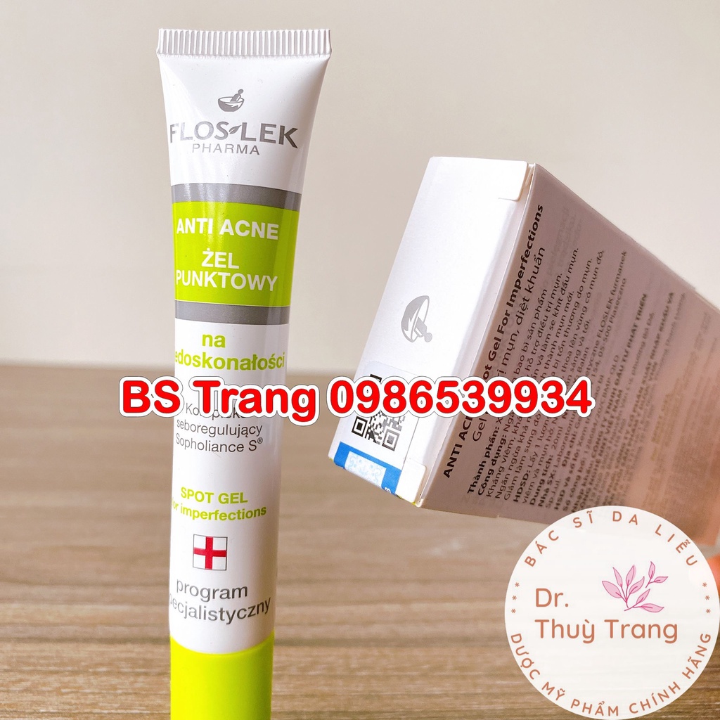 [Tem QR Chính Hãng] Gel chấm m.ụn Floslek 20ml  - giảm m.ụn hiệu quả