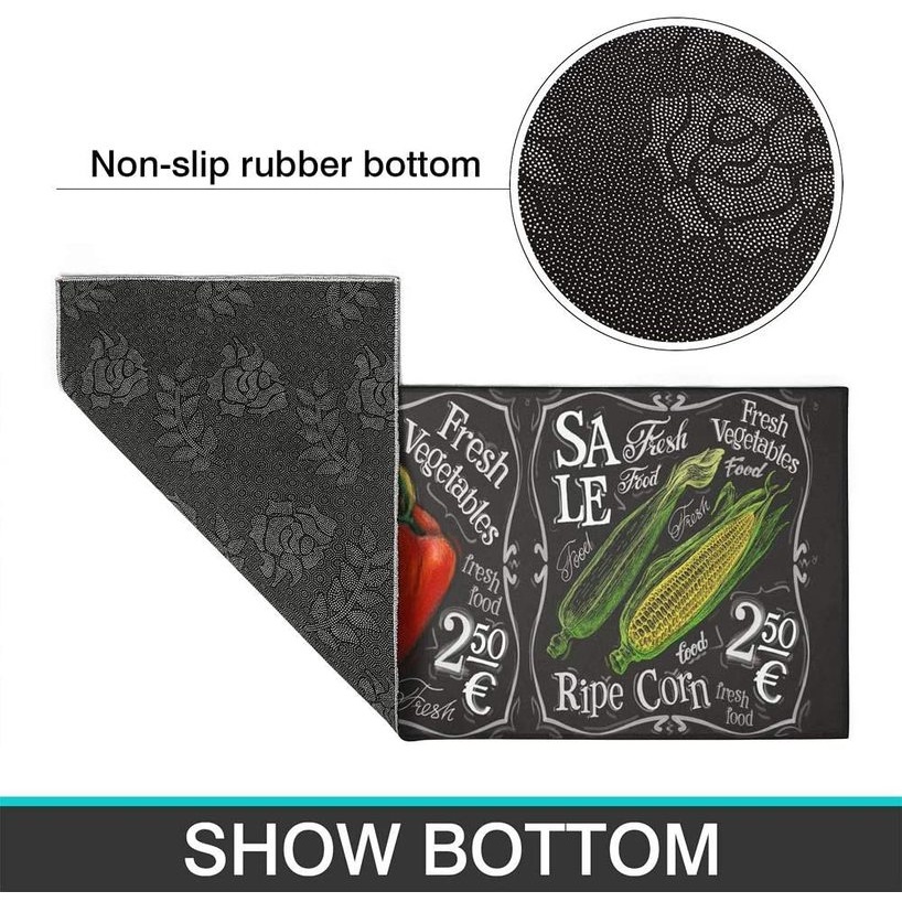 Thảm lót sàn nhà bếp bằng polyester chống nước không phai màu thời trang