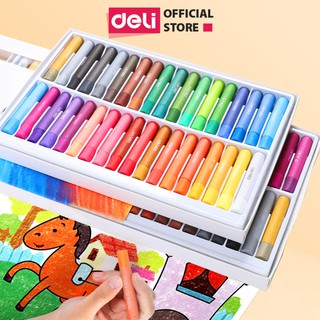 Bút sáp dầu chuyên nghiệp Deli - Hộp giấy - 24/36/48 màu - 72087 / 72088 / 72089