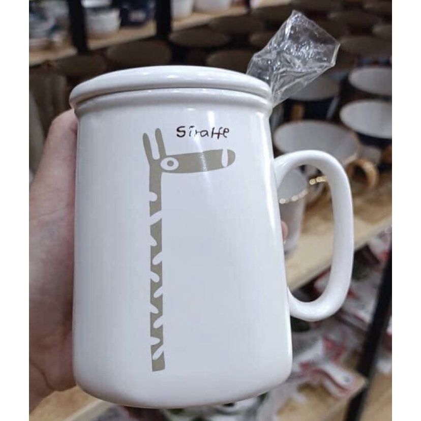 LY CỐC SỨ CUTE CHẤT LƯỢNG CAO ĐÁNG YÊU CÓ NẮP, KHÔNG NẮP – YENJHOUSE
