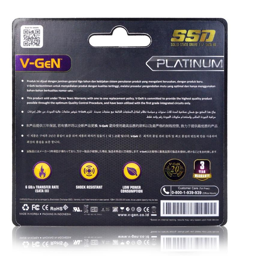 Ổ Cứng Ssd V-Gen 128gb Sata 3 2.5 "Vgen (Art. 444) | BigBuy360 - bigbuy360.vn