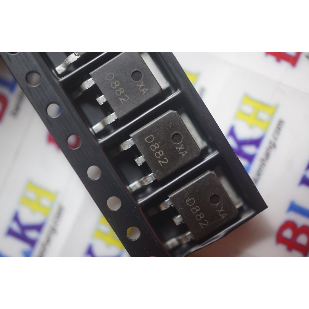 2 IC transistor NPN 2SD882 2SD882M D882M TO-252 chính hãng