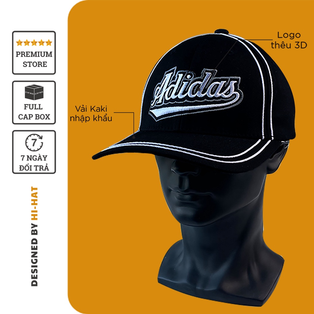 Nón lưỡi trai - Mũ nam nữ Adidas unisex thời trang Hàn Quốc cao cấp phong cách ulzzang Hi-hat Store AD21