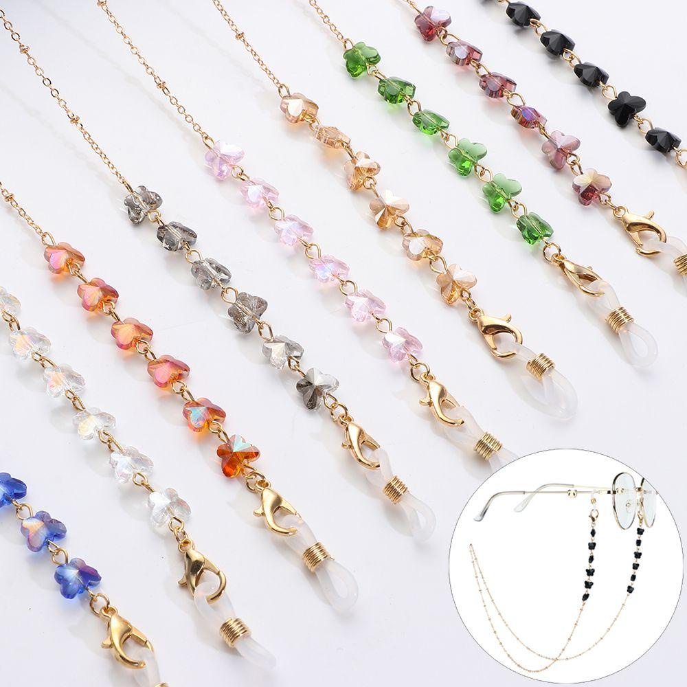 Dây Đeo Mắt Kính Chống Thất Lạc Thời Trang|Kính Đọc Sách Đính Hạt Có Dây Đeo