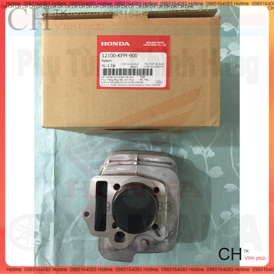 Xy lanh Dream, Wave 100 2001-2003 (MS: 12100KFM900) chính hãng honda -zin
