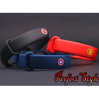 Dây đeo Miband 3 4 / miband 5- miband 6 Avenger (Mi Band 4 Avengers) ( bán nút riêng và combo)