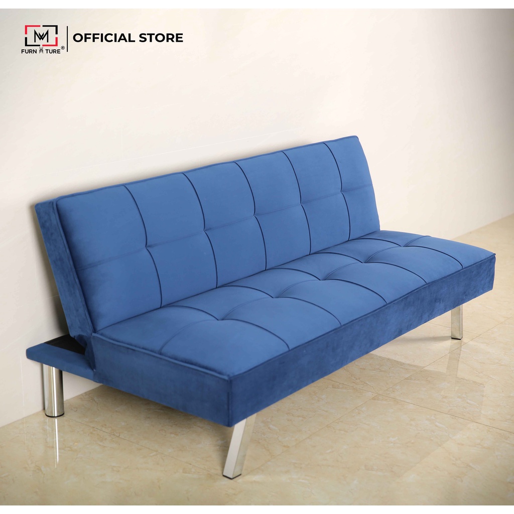 Sofa giường vải nhung 3 chức năng nằm thương hiệu MW FURNITURE