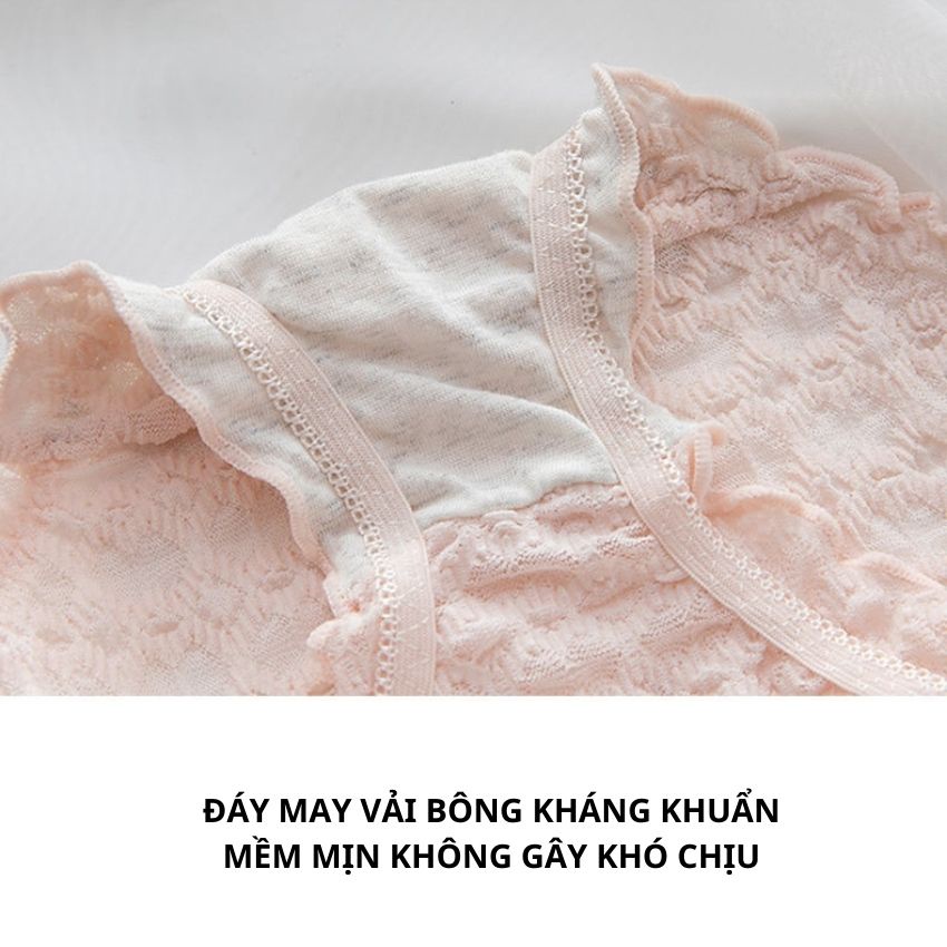 Quần lót ren nữ cao cấp tôn dáng quyến rũ, quần chíp nữ ren đính đáy may kháng khuẩn co dãn ôm mông siêu gợi cảm L2832