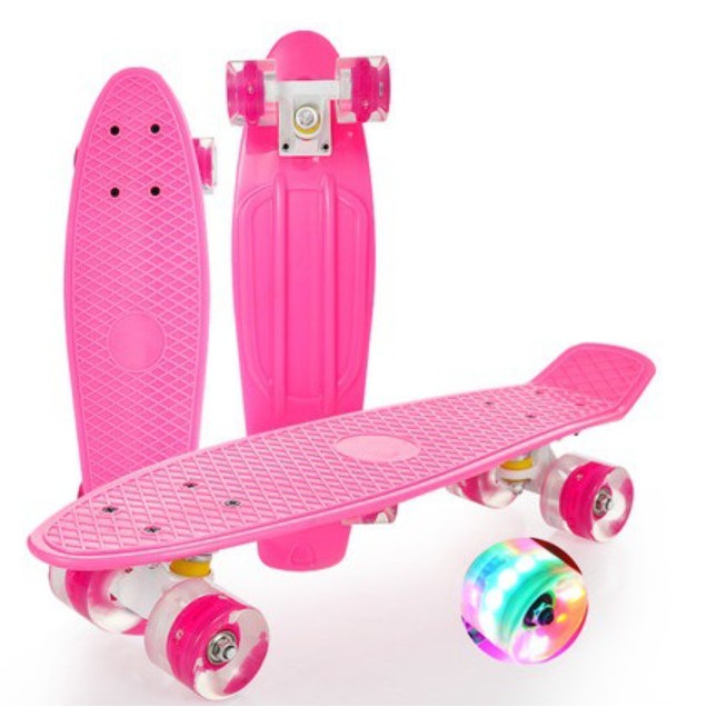 Ván Trượt Skateboard Nhựa Penny Bánh Cao Su Có Đèn Led Chiều Dài 56cm Chính Hãng Đại Nam Sport