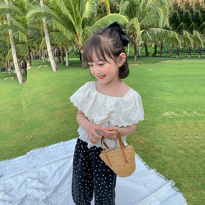 Set Đồ Mùa Hè 5 Món Gồm Áo Tay Cộc Thoải Mái Hợp Thời Trang Cho Bé Gái