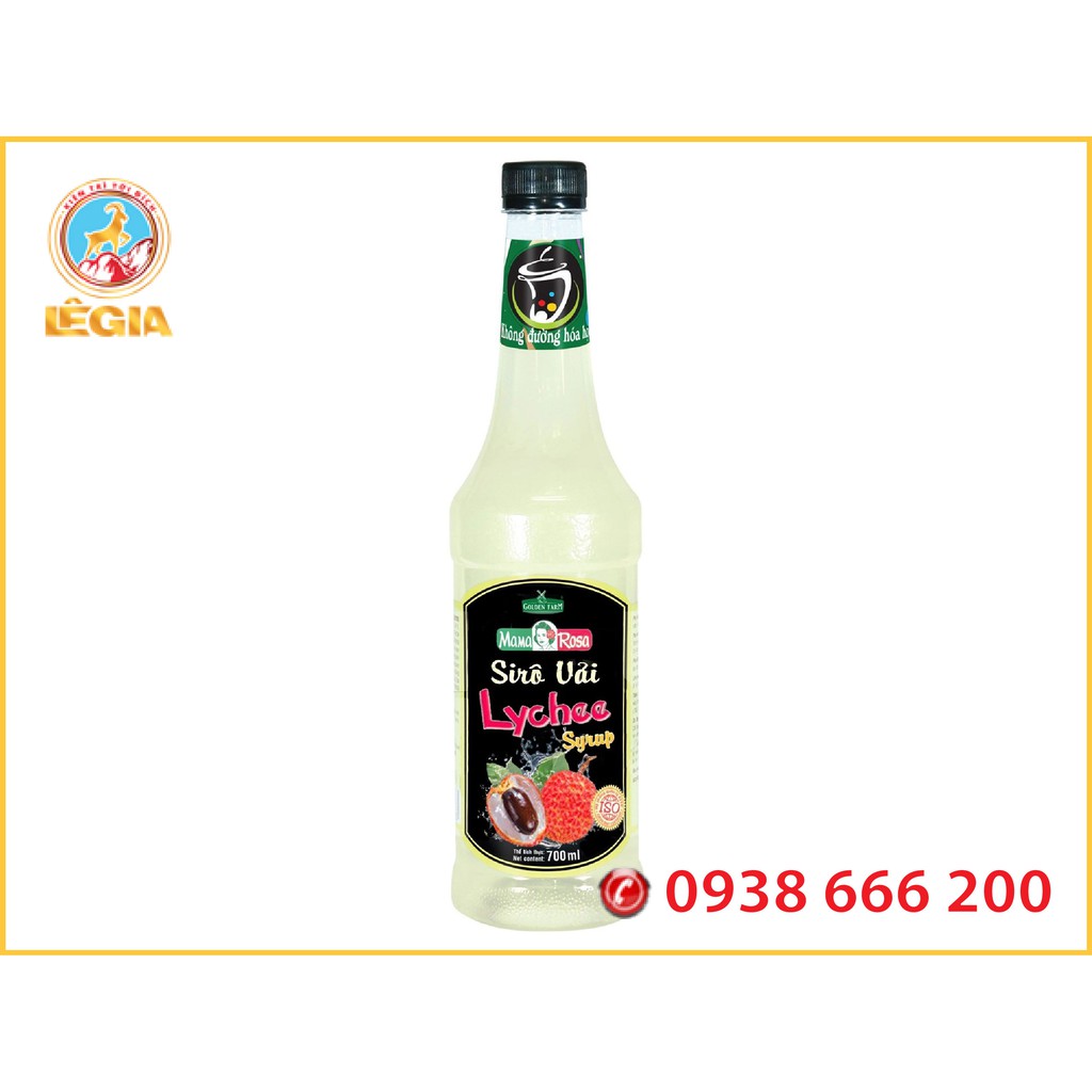 Siro GOLDEN FARM Vải 700ML (GOLDEN FARM LYCHEE SYRUP)