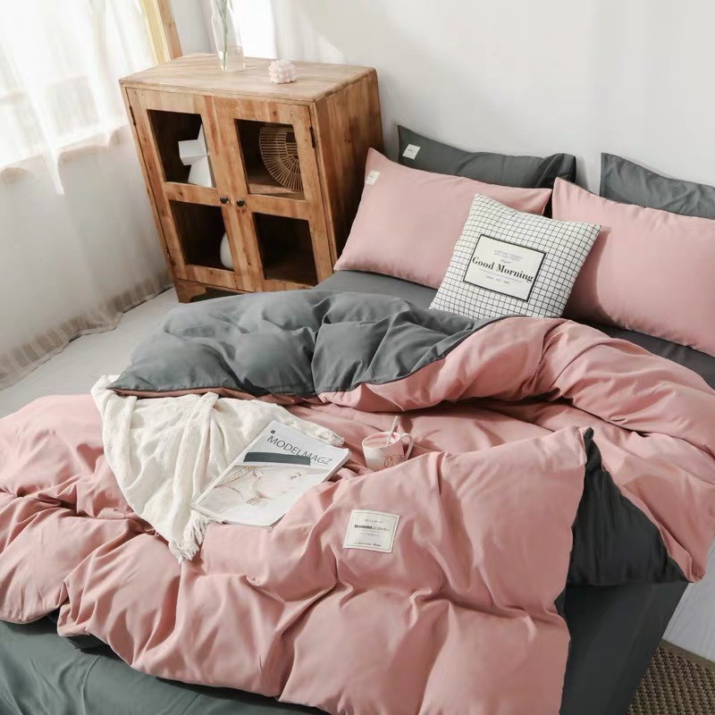 Bộ chăn ga gối cotton tici Gác xép decỏ chăn ga gối cotton Hàn Quốc đủ màu đủ size | BigBuy360 - bigbuy360.vn