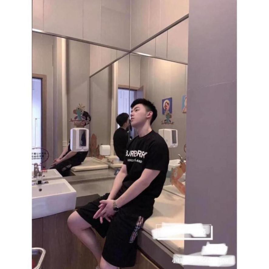 ÁO THUN NHŨ BẠCUNISEX IN CHỮ BURBERRY Áo phông cotton chất đẹp mát, áo unisex, áo phông trắng đen 68 | BigBuy360 - bigbuy360.vn
