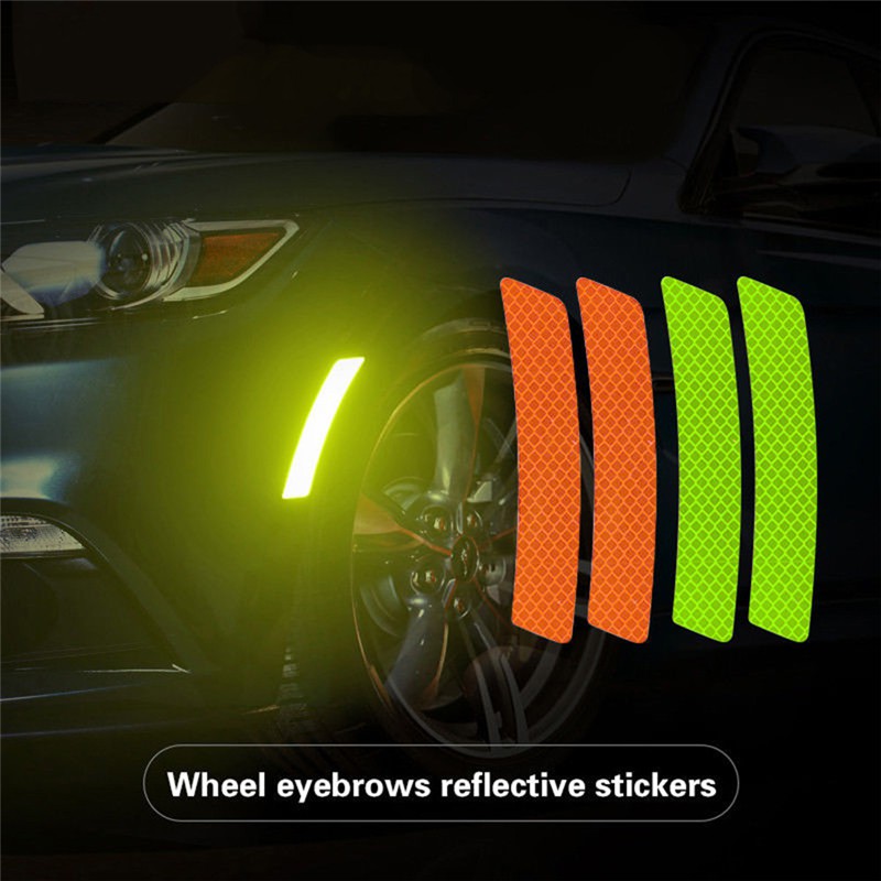 Miếng dán tấm chắn bùn phản quang cảnh bảo thông dụng cho xe hơi