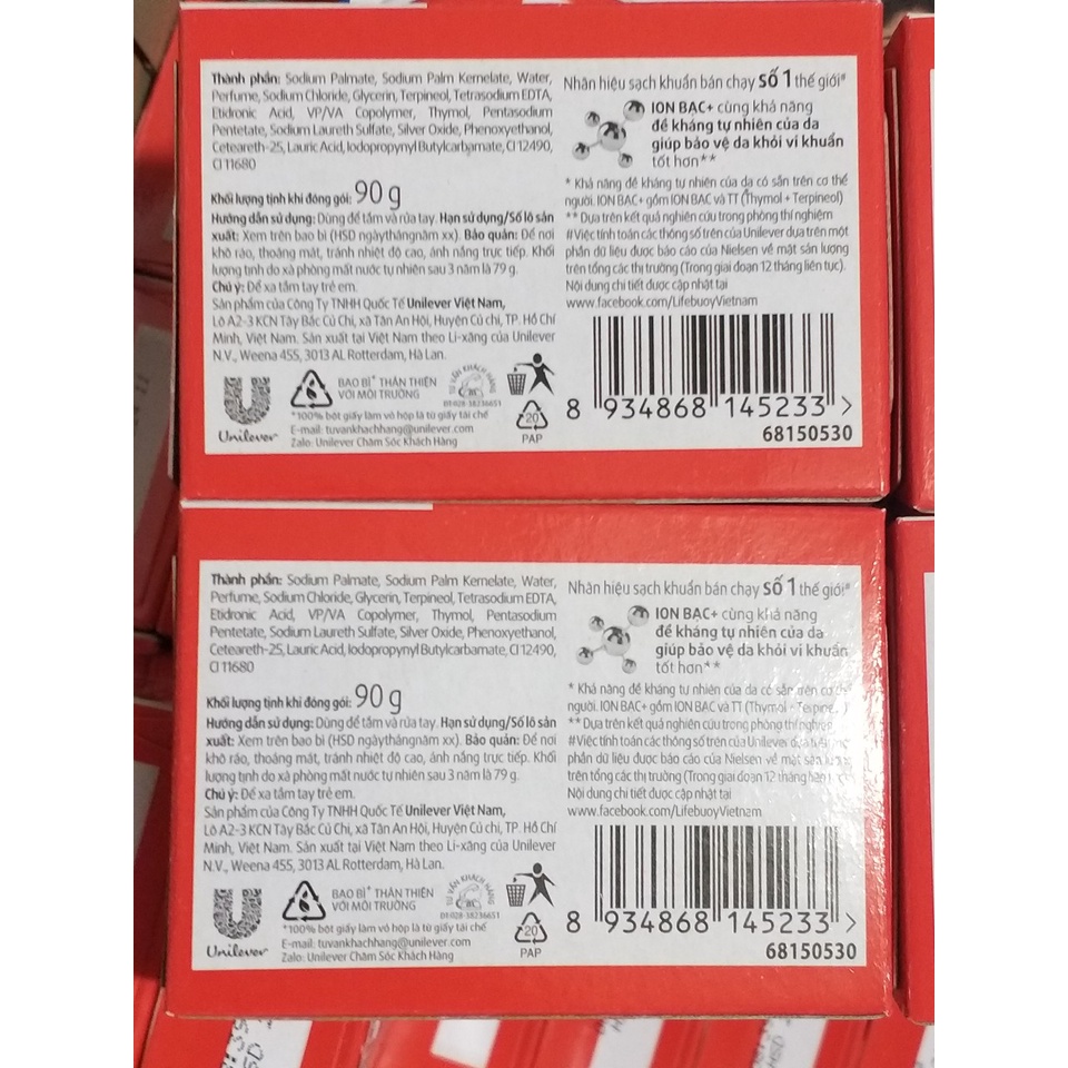 Xà bông cục Lifebuoy kháng khuẩn 90g | BigBuy360 - bigbuy360.vn