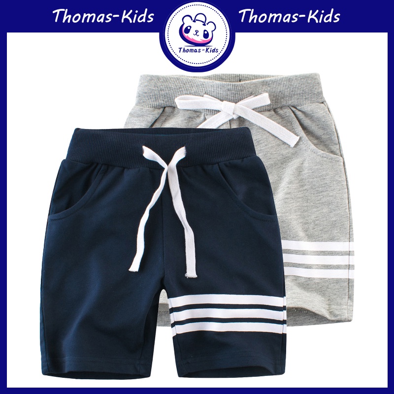 Quần Short Thể Thao Kẻ Sọc Thời Trang Mùa Hè Cho Bé Trai 1-9 Tuổi