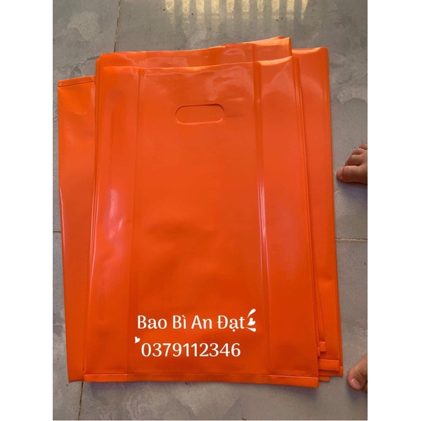 1KG Túi Hột Xoài PE Bóng Dẻo Màu Cam