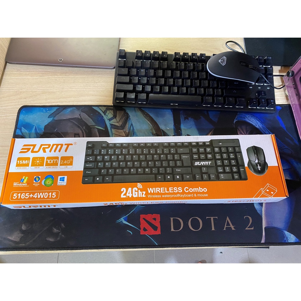 Combo Phím Chuột SURMT 5165+4W015 Không Dây