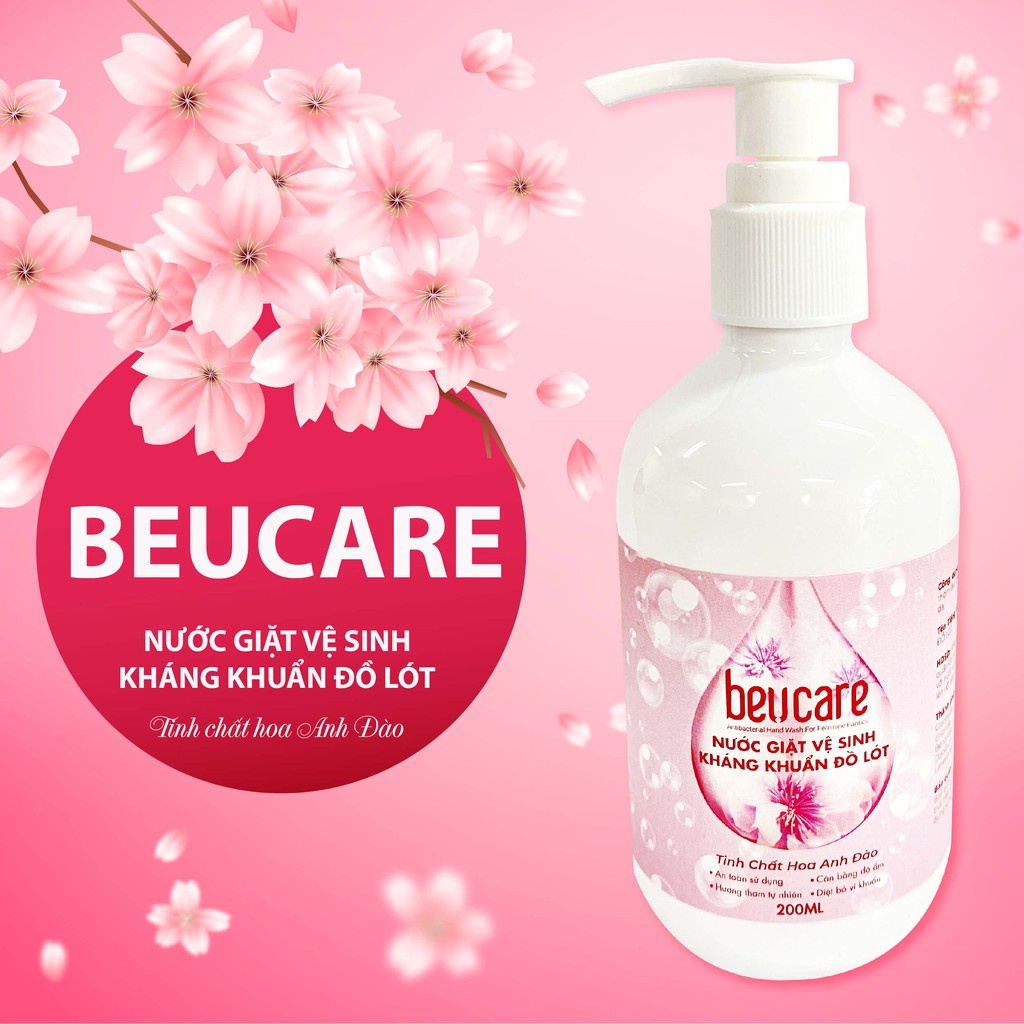 Nước Giặt Đồ Lót Chuyên Dụng BeUcare Hand Wash For Feminine Panties 200ml