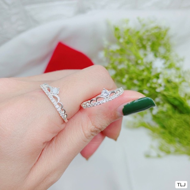 NHẪN NỮ TIM BẠC CHUẨN BẠC TA - NHẪN BẠC THJ