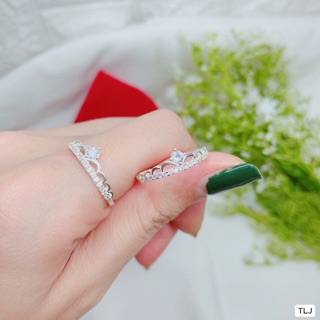 NHẪN NỮ TIM BẠC CHUẨN BẠC TA - NHẪN BẠC THJ