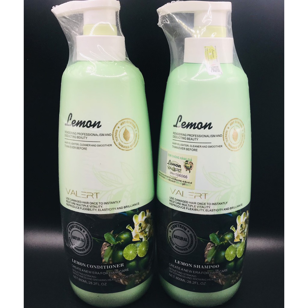Cặp dầu gội bưởi chanh 800ml gội 800ml xả, siêu mềm mượt