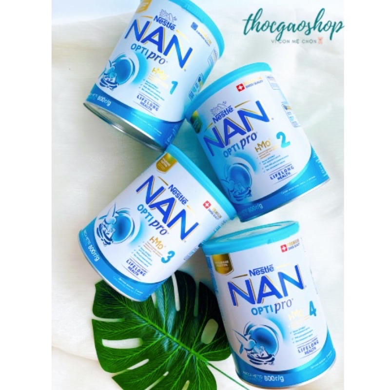 Sữa bột Nan Nga đủ số 1,2,3,4 800gr