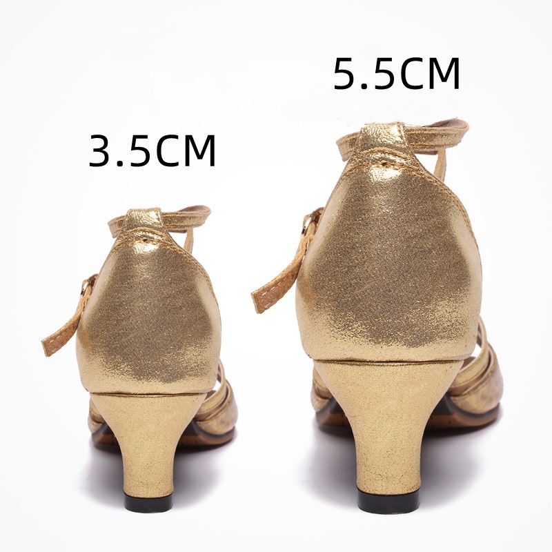 Giày Khiêu Vũ latin Đế Mềm Gót Vừa Thời Trang Dành Cho Nữ