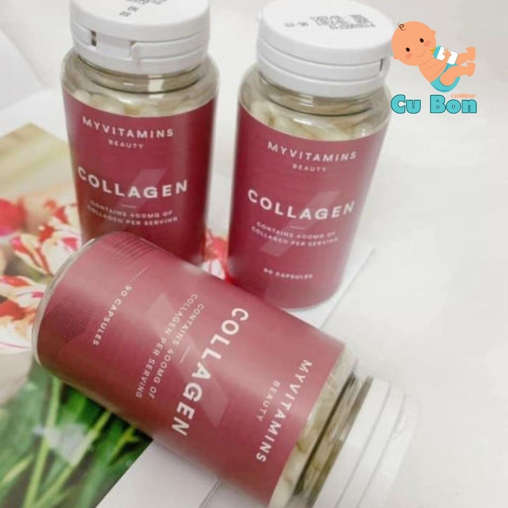 Viên uống Collagen thuỷ phân Myvitamins của Pháp 90 viên hỗ trợ làm đẹp da hiệu quả