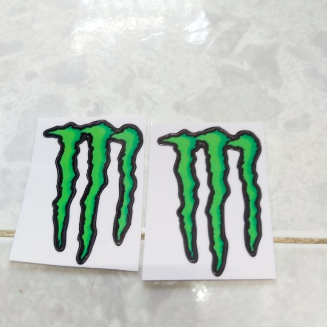 Tem Sticker Monster Kích Thước Nhỏ Dán Xe