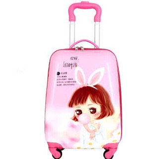 Vali kéo trẻ em cô gái tóc ngắn sz 18